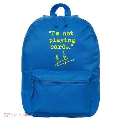 IM Not Playing Cards Zelenskyy 16 in Basic Backpack