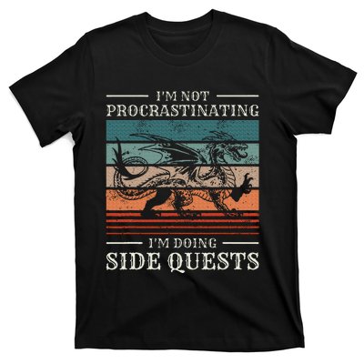 IM Not Procrastinating IM Doing Side Quests Rpg Gamer T-Shirt