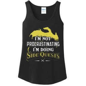 Im Not Procrastinating Im Doing Side Quests RPG Gamer Ladies Essential Tank