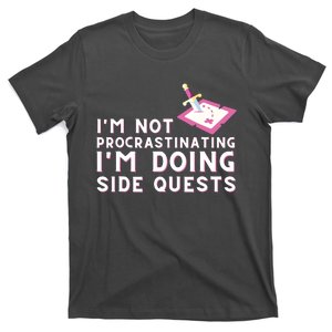 Im Not Procrastinating Im Doing Side Quests Gamer Gaming T-Shirt