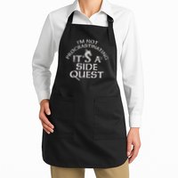Im Not Procrastinating Side Quest Full-Length Apron With Pockets