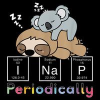 I Nap Periodically Funny Science Sloth Lover Koala Mama Bear 16 in Basic Backpack