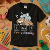 I Nap Periodically Funny Science Sloth Lover Koala Mama Bear Kids T-Shirt