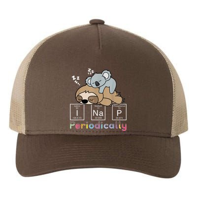 I Nap Periodically Funny Science Sloth Lover Koala Mama Bear Yupoong Adult 5-Panel Trucker Hat