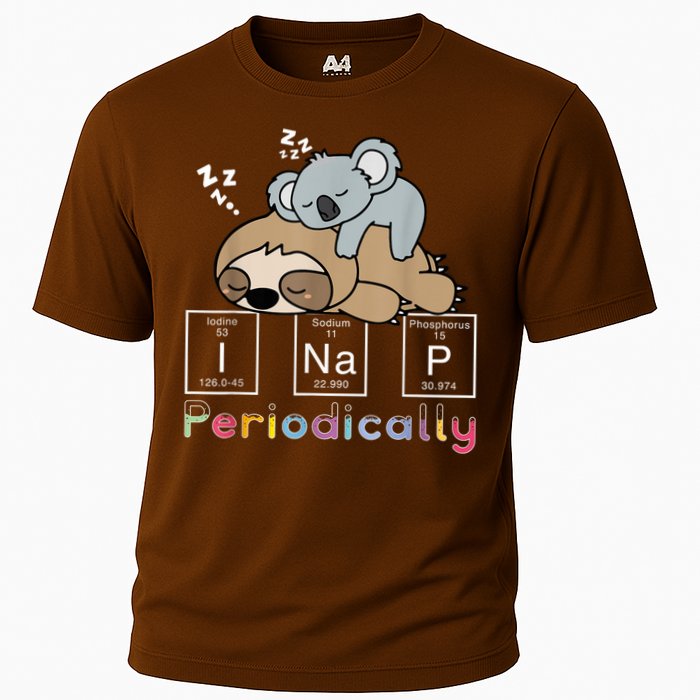 I Nap Periodically Funny Science Sloth Lover Koala Mama Bear Cooling Performance Crew T-Shirt