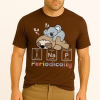 I Nap Periodically Funny Science Sloth Lover Koala Mama Bear Cooling Performance Crew T-Shirt