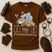 I Nap Periodically Funny Science Sloth Lover Koala Mama Bear Cooling Performance Crew T-Shirt