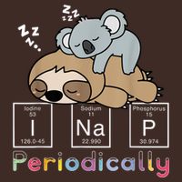 I Nap Periodically Funny Science Sloth Lover Koala Mama Bear Cooling Performance Crew T-Shirt