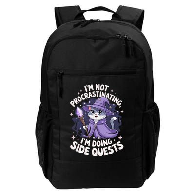 IM Not Procrastinating IM Doing Side Quests Funnycat Daily Commute Backpack
