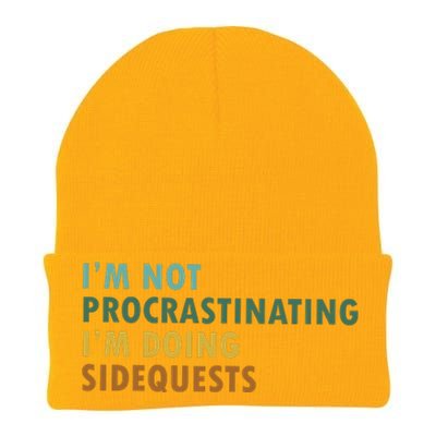 IM Not Procrastinating IM Doing Sidequests Gamer Dad Knit Cap Winter Beanie