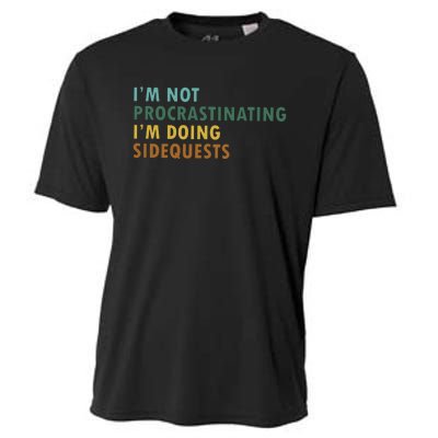 IM Not Procrastinating IM Doing Sidequests Gamer Dad Cooling Performance Crew T-Shirt