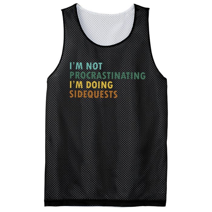 IM Not Procrastinating IM Doing Sidequests Gamer Dad Mesh Reversible Basketball Jersey Tank