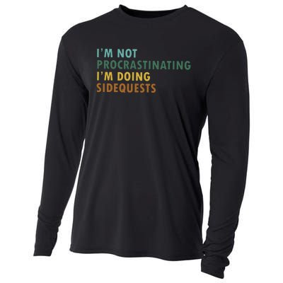 IM Not Procrastinating IM Doing Sidequests Gamer Dad Cooling Performance Long Sleeve Crew