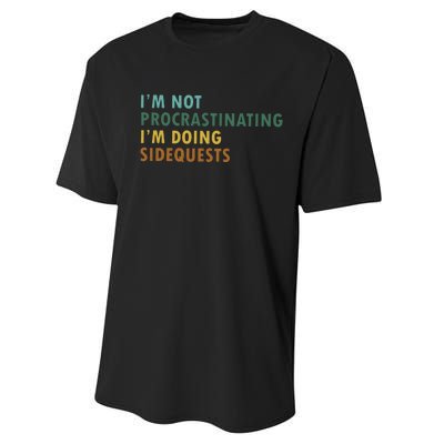 IM Not Procrastinating IM Doing Sidequests Gamer Dad Performance Sprint T-Shirt