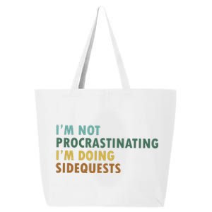 IM Not Procrastinating IM Doing Sidequests Gamer Dad 25L Jumbo Tote