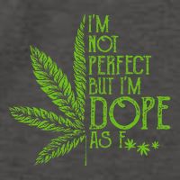 I'm Not Perfect But I'm Dope As Fuck Weed 420 Stoner Gift  Vector Backpack
