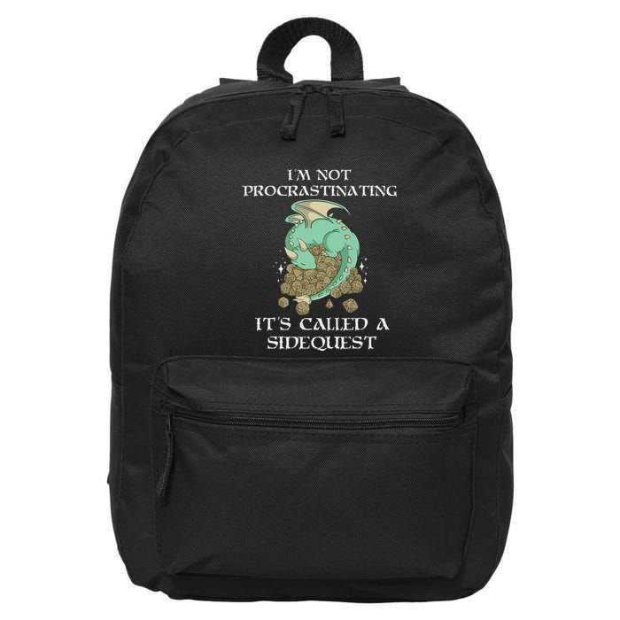 IM Not Procrastinating ItS Called A Side Quest 16 in Basic Backpack