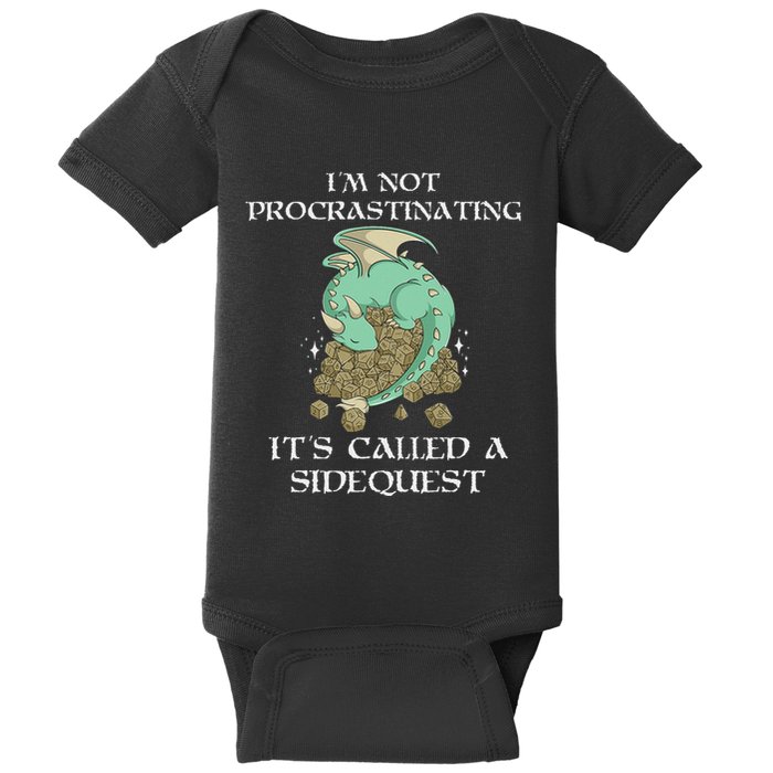 IM Not Procrastinating ItS Called A Side Quest Baby Bodysuit