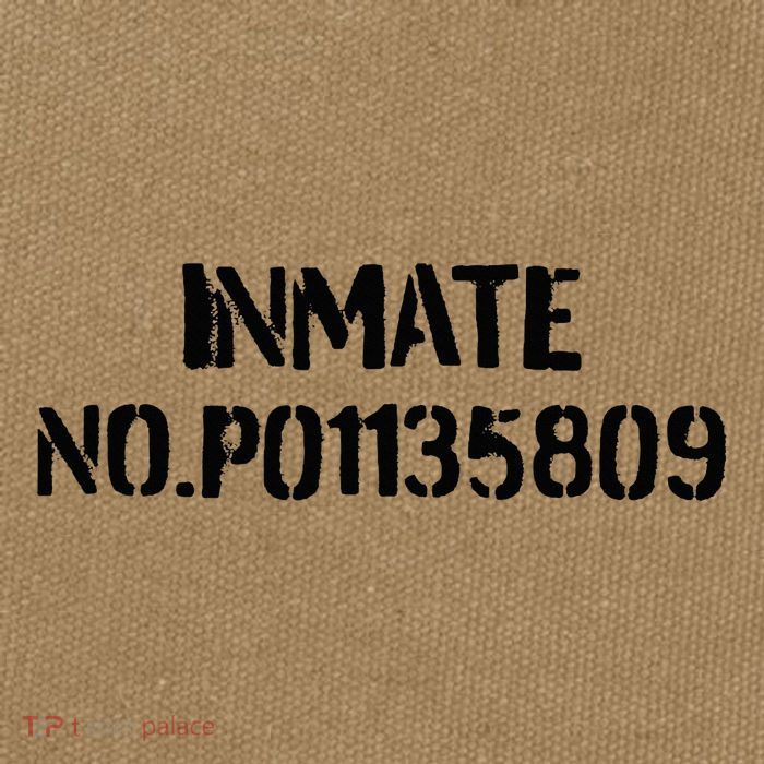 Inmate No. P01135809 County Jail Funny Orange Cotton Canvas Backpack