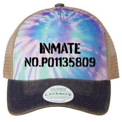 Inmate No. P01135809 County Jail Funny Orange Legacy Tie Dye Trucker Hat