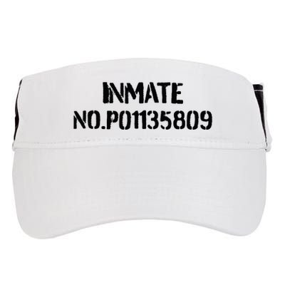 Inmate No. P01135809 County Jail Funny Orange Adult Drive Performance Visor
