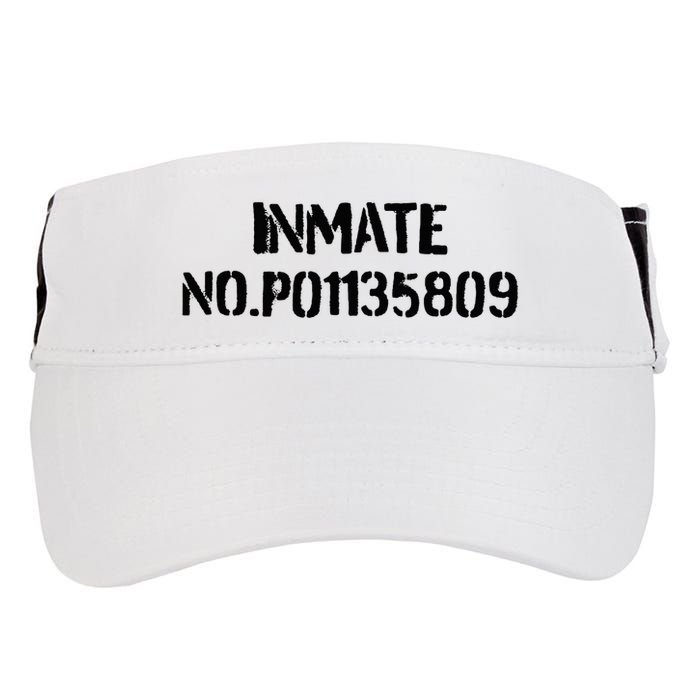 Inmate No. P01135809 County Jail Funny Orange Adult Drive Performance Visor