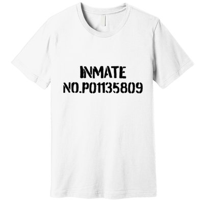 Inmate No. P01135809 County Jail Funny Orange Premium T-Shirt