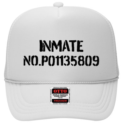 Inmate No. P01135809 County Jail Funny Orange Trucker Hat