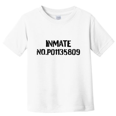 Inmate No. P01135809 County Jail Funny Orange Toddler T-Shirt