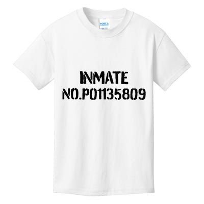 Inmate No. P01135809 County Jail Funny Orange Kids T-Shirt
