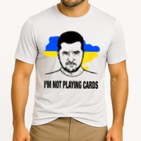 I;M Not Playing Cards Zelensky Ukrainian Flag Cooling Performance Crew T-Shirt