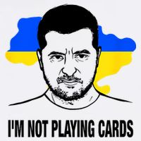 I;M Not Playing Cards Zelensky Ukrainian Flag Cooling Performance Crew T-Shirt
