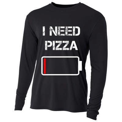 I need pizza  Italian food  Pizza Lover  Funny Pizza  Cooling Performance Long Sleeve Crew