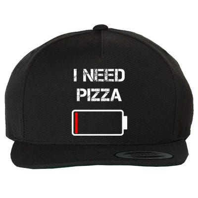 I need pizza  Italian food  Pizza Lover  Funny Pizza  Wool Snapback Cap
