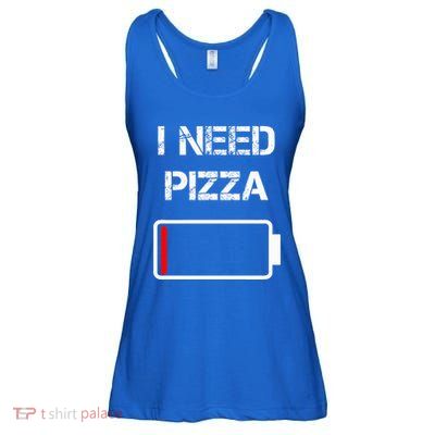 I need pizza  Italian food  Pizza Lover  Funny Pizza  Ladies Essential Flowy Tank