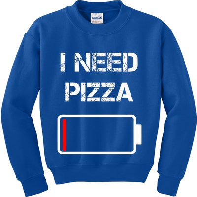 I need pizza  Italian food  Pizza Lover  Funny Pizza  Kids Sweatshirt