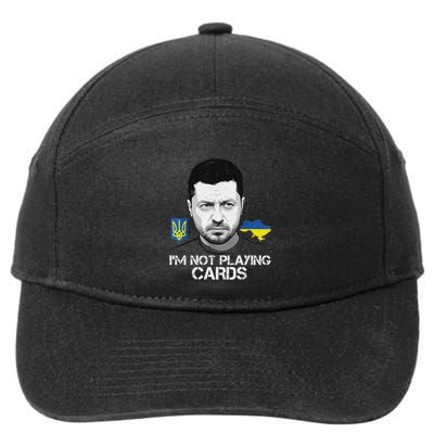 I’M Not Playing Cards Zelensky Trump Support Ukraine 7-Panel Snapback Hat
