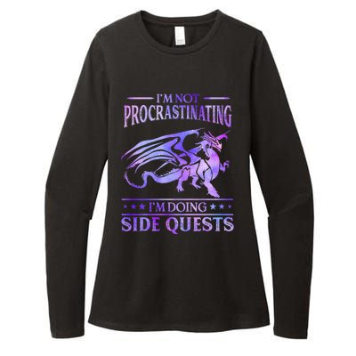 I'm Not Procrastinating I'm Doing Side Quests Dragons Master  Womens CVC Long Sleeve Shirt