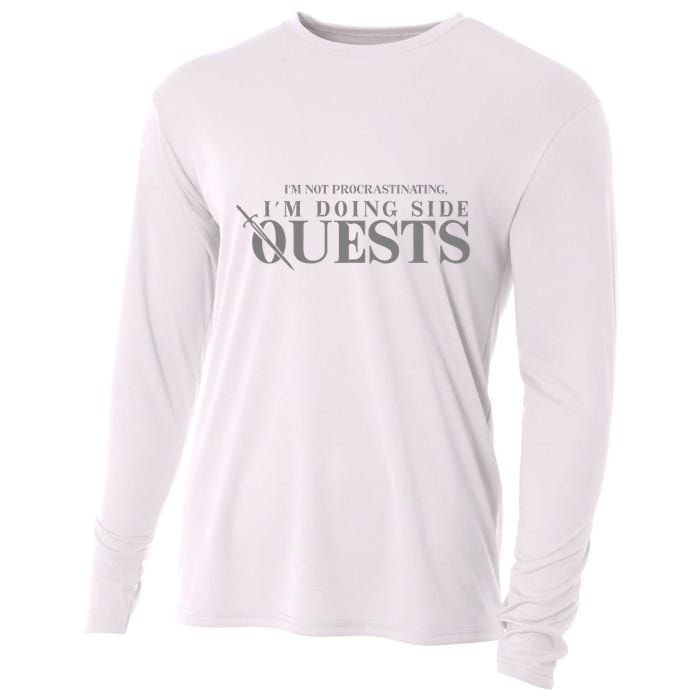 IM Not Procrastinating IM Doing Side Quests Cooling Performance Long Sleeve Crew