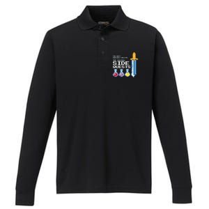 IM Not Procrastinating IM Doing Side Quests Mmoga Games Great Gift Performance Long Sleeve Polo