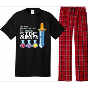 IM Not Procrastinating IM Doing Side Quests Mmoga Games Great Gift Pajama Set