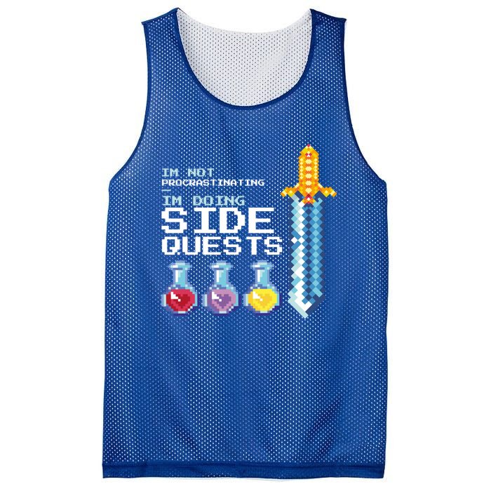 IM Not Procrastinating IM Doing Side Quests Mmoga Games Great Gift Mesh Reversible Basketball Jersey Tank