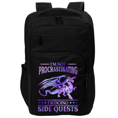 IM Not Procrastinating IM Doing Side Quests Dragons Master Impact Tech Backpack