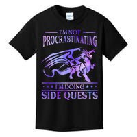 IM Not Procrastinating IM Doing Side Quests Dragons Master Kids T-Shirt