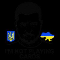 Im Not Playing Cards Zelensky Trump Support Ukraine Gift Tall T-Shirt