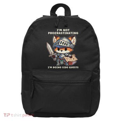 I'm Not Procrastinating I'm Doing Side Quests Gamer 16 in Basic Backpack