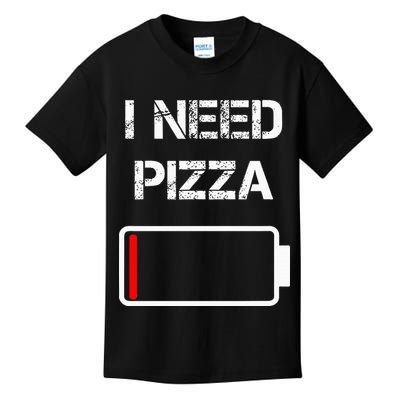 I Need Pizza Italian Food Pizza Lover Funny Pizza Kids T-Shirt