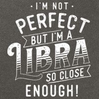 Im Not Perfect Libra Zodiac Sign Horoscope Astrology Cotton Canvas Backpack