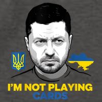 I’M Not Playing Cards Zelensky Trump Support Ukraine Vector Backpack
