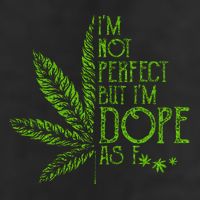 I'm Not Perfect But I'm Dope As Fuck Weed 420 Stoner Gift Adult Drive Performance Visor